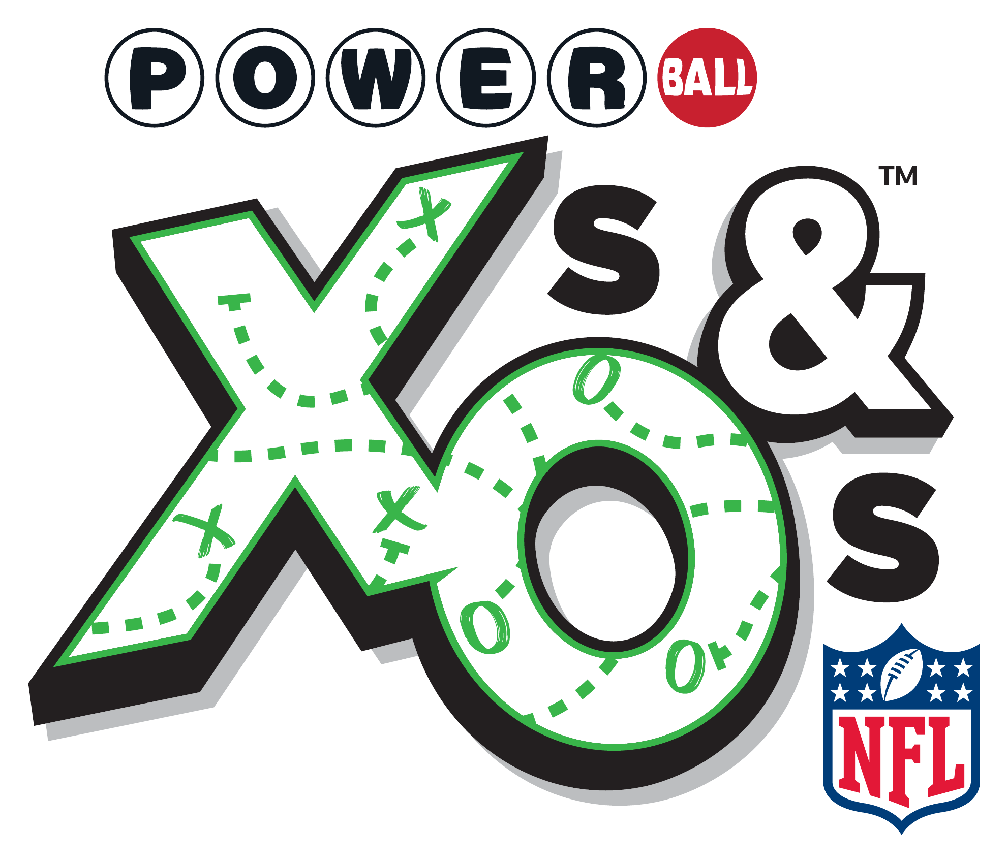 Powerball Xs and Os with NFL